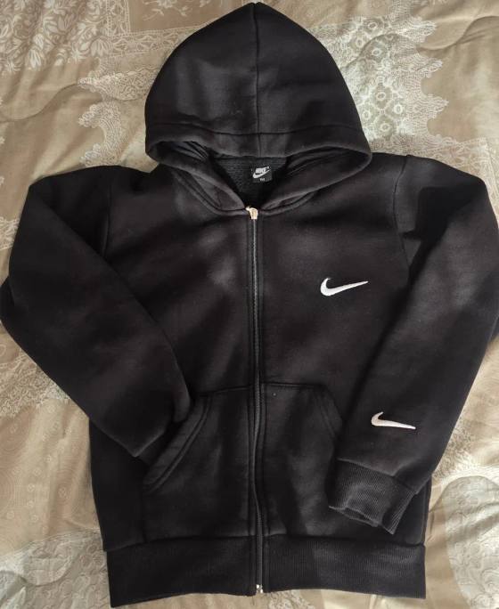 Детски/юношески суичър с цип Nike, размер 164 XS